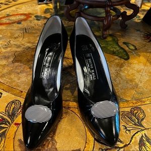 Vintage Bruno Magli Black Patent Heel